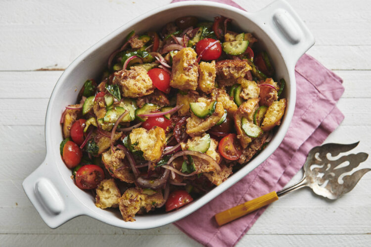 Ripe tomatoes and stale bread combine for a  celebration of summer